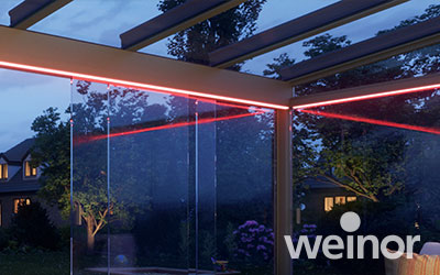 LED Lichtleiste für weinor Produkte von STÖTZEL in Düsseldorf